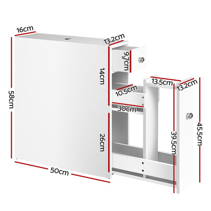 Artiss Bathroom Storage Cabinet Tissue Holder