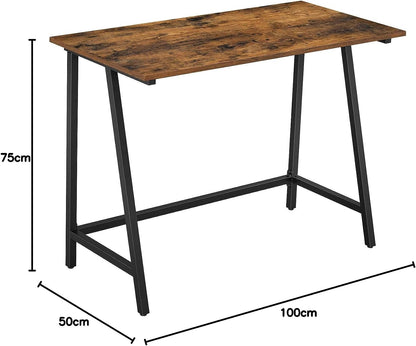 Computer Desk Writing Steel Rustic Work Table