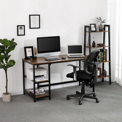 Side Shelf Computer Desk